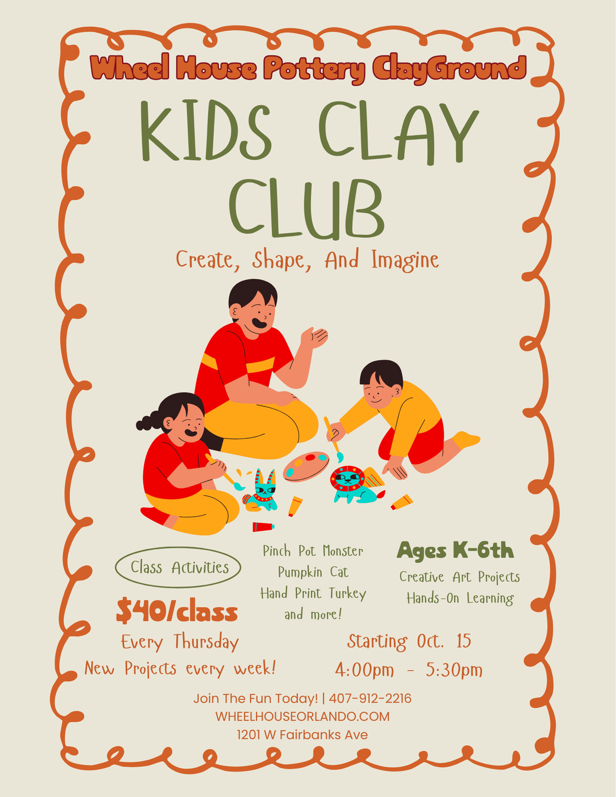 K-6th Afterschool Pottery