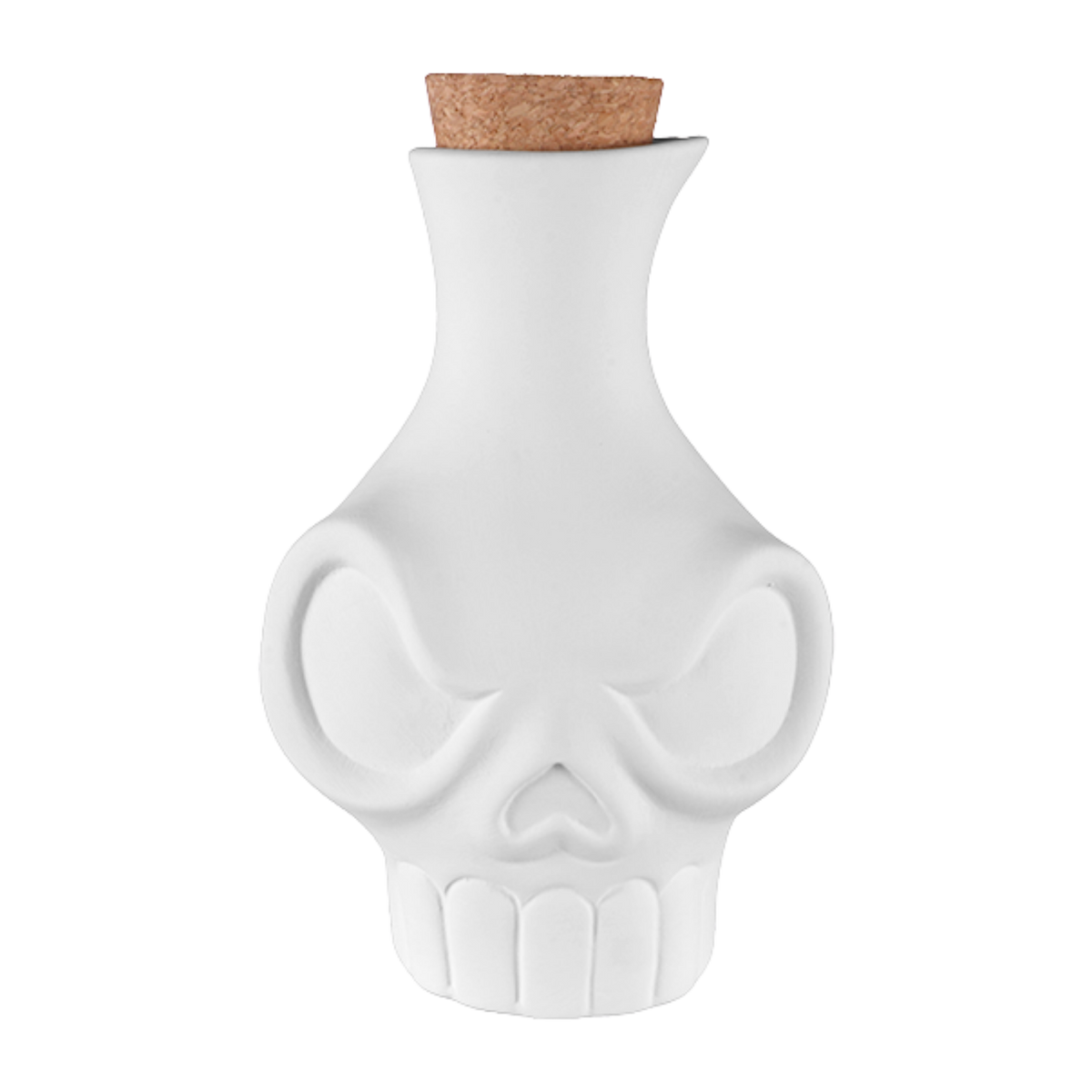 Skull Vase w/ Cork Lid